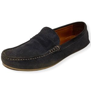 ALLEN EDMONDS Suede Leather Blue Driving Moccasins Loafers Shoes Men’s Size 11.5